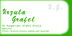 urzula grafel business card